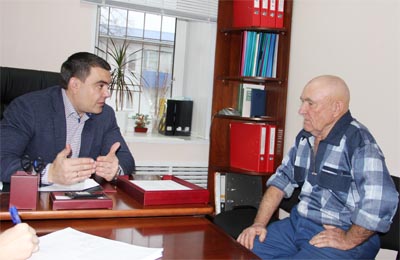 На приеме у главы района  Алексея Веселова