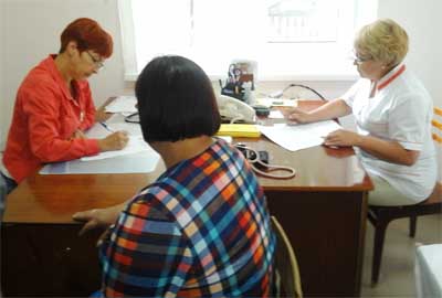На приеме у областных врачей