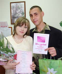 Молодые супруги Конаревы