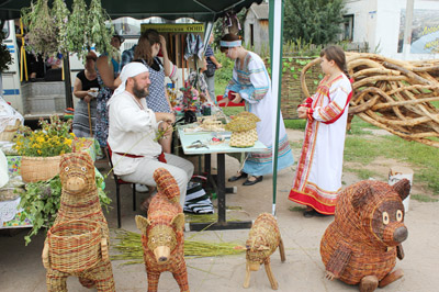 На выставке