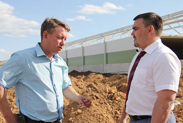 Алексей Веселов  побывал будущей откормочной площадке