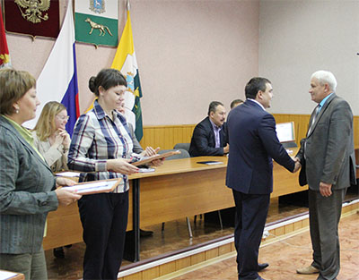 Вручение Благодарственных писем
