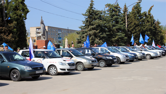 Участники автопробега