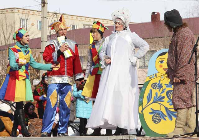 Театральное действие Проводы зимы в Сергиевске